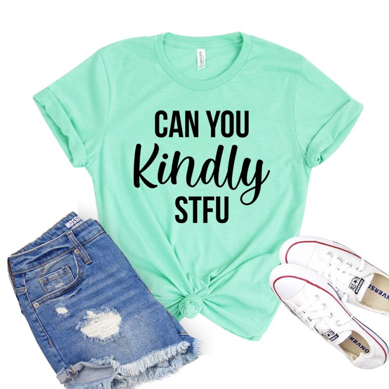 Women's "Can You Not" Graphic T-Shirt – Sarcastic Funny Tee, Short Sleeve, Soft Cotton Blend