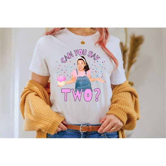 Can You Say Two Birthday Ms Rachel Fan T-Shirt,Sport Grey color,size L