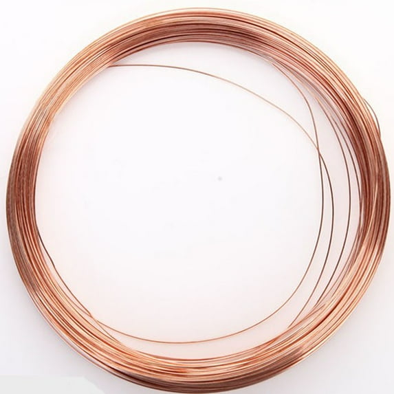 Can be welded and fiber welded 99.9% T2 solid bare copper wire. Diameter: 2.5 mm Length: 5 m