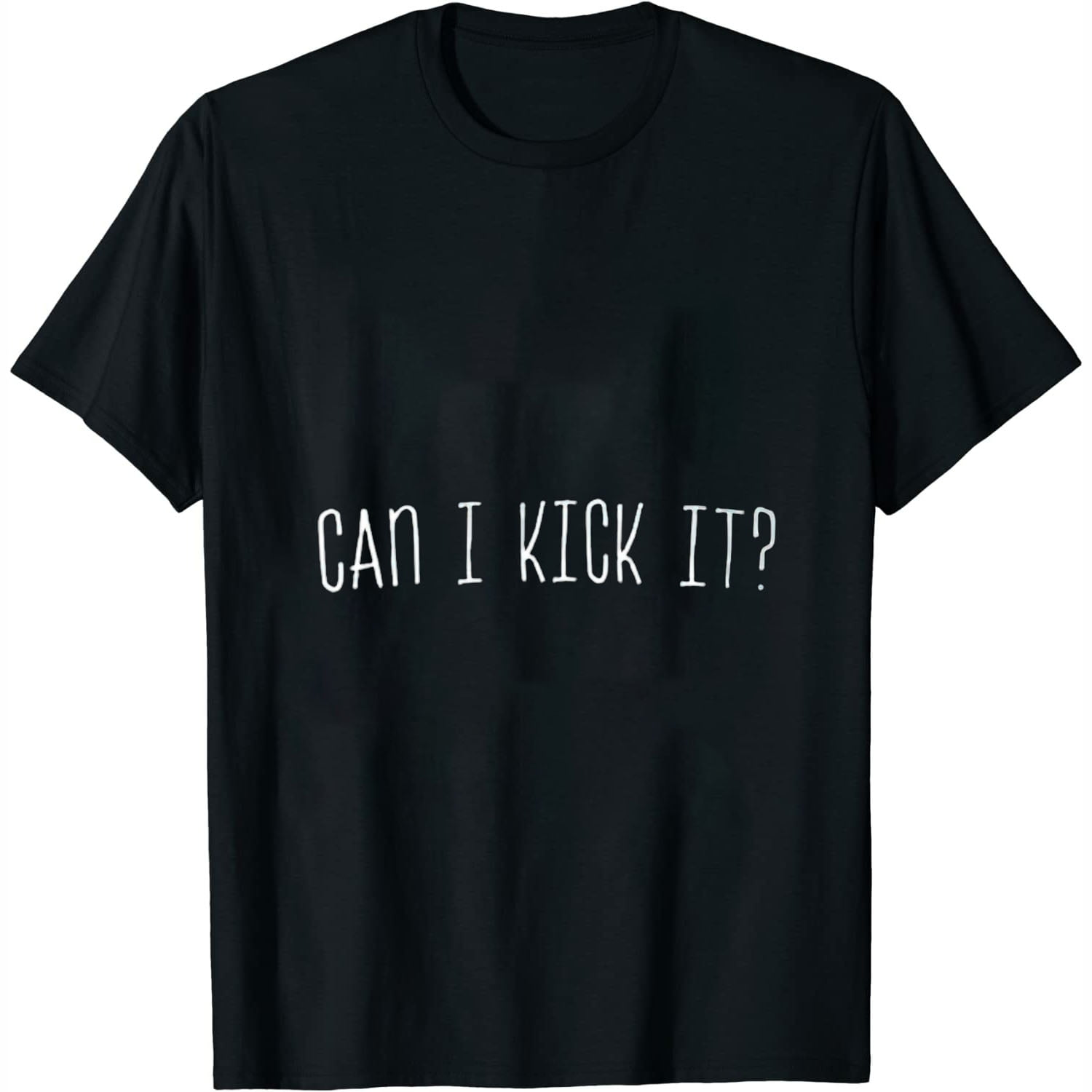 Can i kick it funny design Womens TShirt Black S