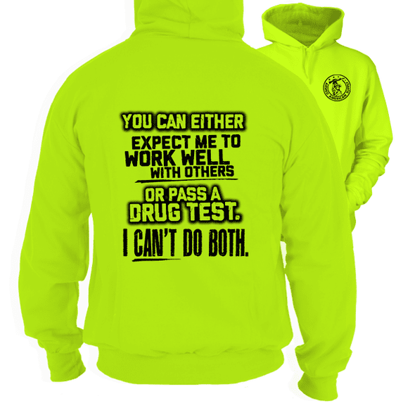 Can't Do Both - Safety Yellow Hi Vis Hoodie