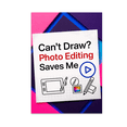 thumbnail image 1 of Can-t Draw? Photoshop Saves Me - Digital Art Enthusiast - 13x19 Poster Print, 1 of 4