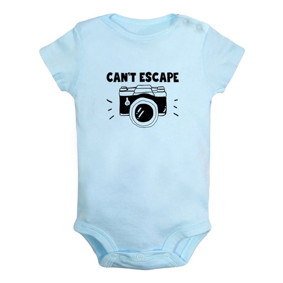 Can't Escape... Funny Rompers For Babies, Newborn Baby Unisex Bodysuits, Infant Jumpsuits, Toddler 0-12 Months Kids One-Piece Oufits (Blue, 6-12 Months)