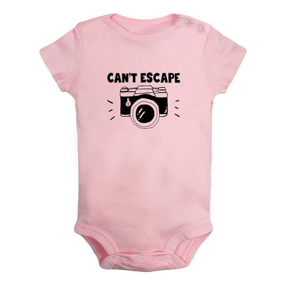 Can't Escape... Funny Rompers For Babies, Newborn Baby Unisex Bodysuits, Infant Jumpsuits, Toddler 0-12 Months Kids One-Piece Oufits (Pink, 12-18 Months)