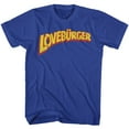 thumbnail image 1 of Can't Hardly Wait Loveburger Royal Adult T-Shirt, 1 of 2