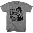 thumbnail image 1 of Can't Hardly Wait Waste My Flava Graphite Adult T-Shirt, 1 of 2