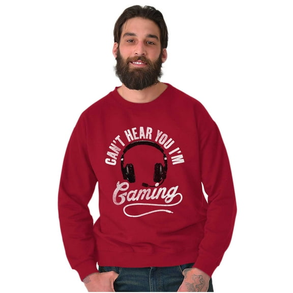 Can't Hear You I'm Gaming Unisex Plus Fleece Graphic Sweatshirt Brisco Brands 2X