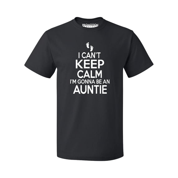 Can't Keep Calm Gonna Be An Auntie Men's T-shirt, Black, S
