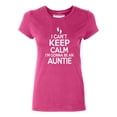 thumbnail image 1 of Can't Keep Calm Gonna Be An Auntie Women's T-shirt, Cyber Pink, 3XL, 1 of 2