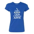 thumbnail image 1 of Can't Keep Calm Gonna Be An Auntie Women's T-shirt, Royal, S, 1 of 2
