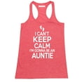thumbnail image 1 of Can't Keep Calm Gonna Be An Auntie Women's Tank Top, Heather Red, S, 1 of 2