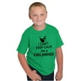 thumbnail image 1 of Can't Keep Calm a Drummer Percussion Crewneck T Shirts Boy Girl Teen Brisco Brands X, 1 of 6