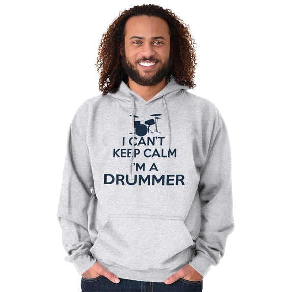 Can't Keep Calm a Drummer Percussion Hoodie Sweatshirt Women Men Brisco Brands S