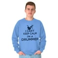 thumbnail image 1 of Can't Keep Calm a Drummer Percussion Unisex Plus Fleece Graphic Sweatshirt Brisco Brands 5X, 1 of 5