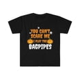 thumbnail image 1 of Can't Scare Me I play the Bagpipes Player Halloween Unisex T-shirt S-3XL, 1 of 2