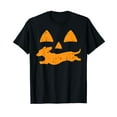 thumbnail image 1 of Can't Scare Me My Wife Is Pregnant Funny Halloween Costume Short Sleeve Black T-shirt, 1 of 5