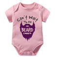 thumbnail image 1 of Can't Wait Til My Beard Comes In Dad New Born Onesie Short Sleeve Take Home Baby Girl Outfit White Girl Take Home Outfit, 1 of 2