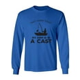 thumbnail image 1 of Can't Work Today. .Arm In A Cast Adult Long Sleeve T-shirt, 1 of 3