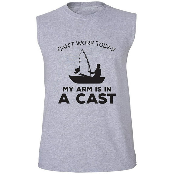 Can't Work Today. .Arm In A Cast Adult Sleeveless Tee
