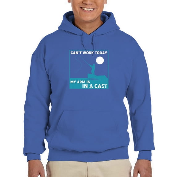 Can't Work Today, Arm In A Cast Hoodie Men -GoatDeals Designs, Male 3X-Large
