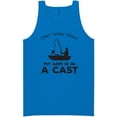 thumbnail image 1 of Can't Work Today. .Arm In A Cast Neon Tank Top, 1 of 1