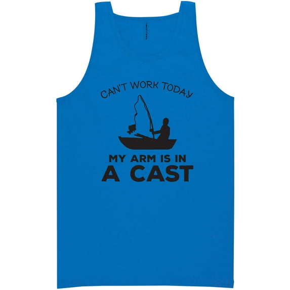 Can't Work Today. .Arm In A Cast Neon Tank Top