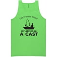 thumbnail image 1 of Can't Work Today. .Arm In A Cast Neon Tank Top, 1 of 1