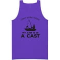 thumbnail image 1 of Can't Work Today. .Arm In A Cast Neon Tank Top, 1 of 1