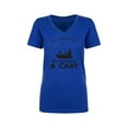 thumbnail image 1 of Can't Work Today. .Arm In A Cast Womens V-Neck T-Shirt, 1 of 2