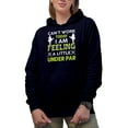 thumbnail image 1 of Can't Work Today I Am Feeling a Little Under Par, Golf Player, Golfing or Golfer Themed Merch Gift, Navy Blue Hooded Sweatshirt or Hoodie, Small, 1 of 5