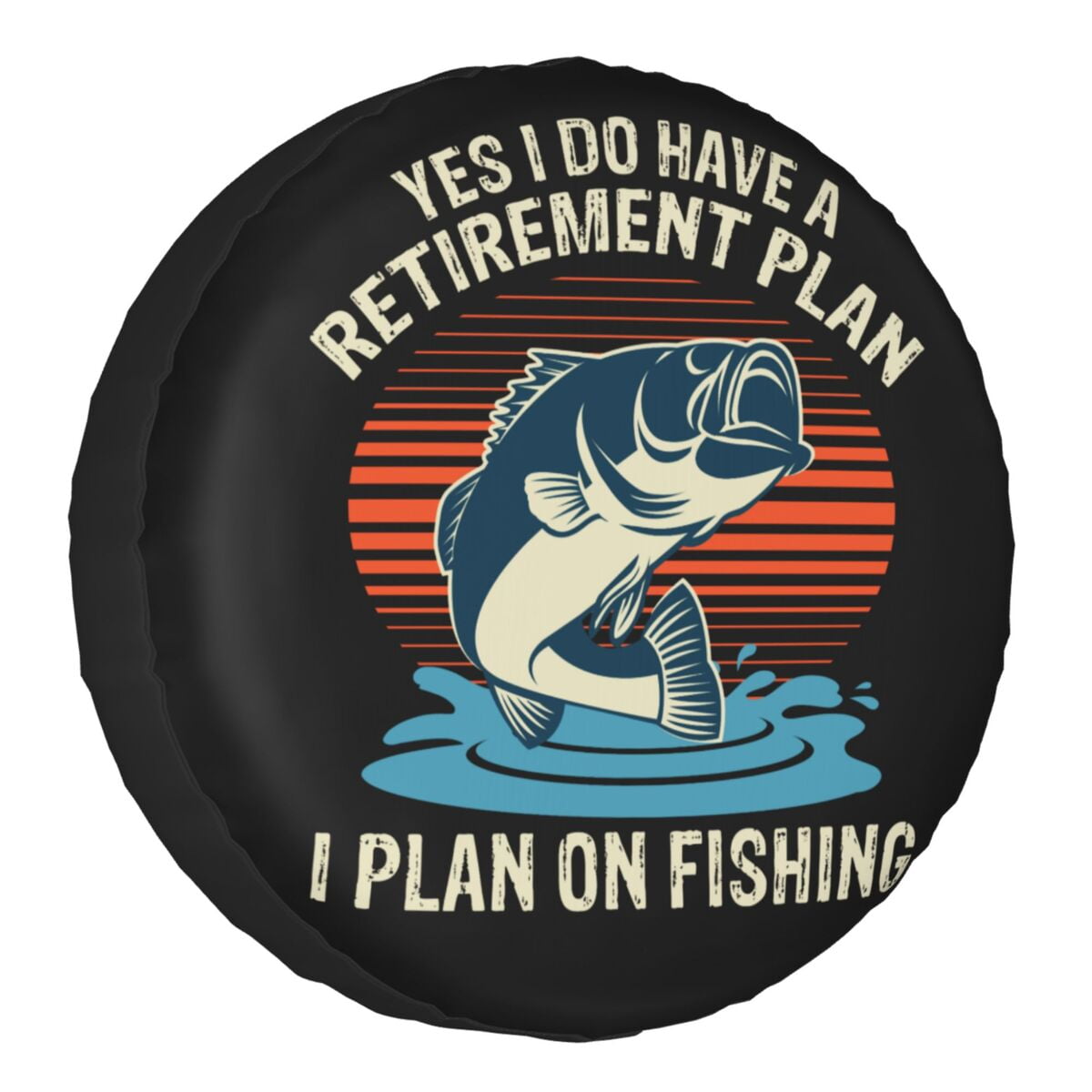 Can't Work Today My Arm Is In A Cast Spare Wheel Tire Cover Funny Fishing For RV SUV Vehicle