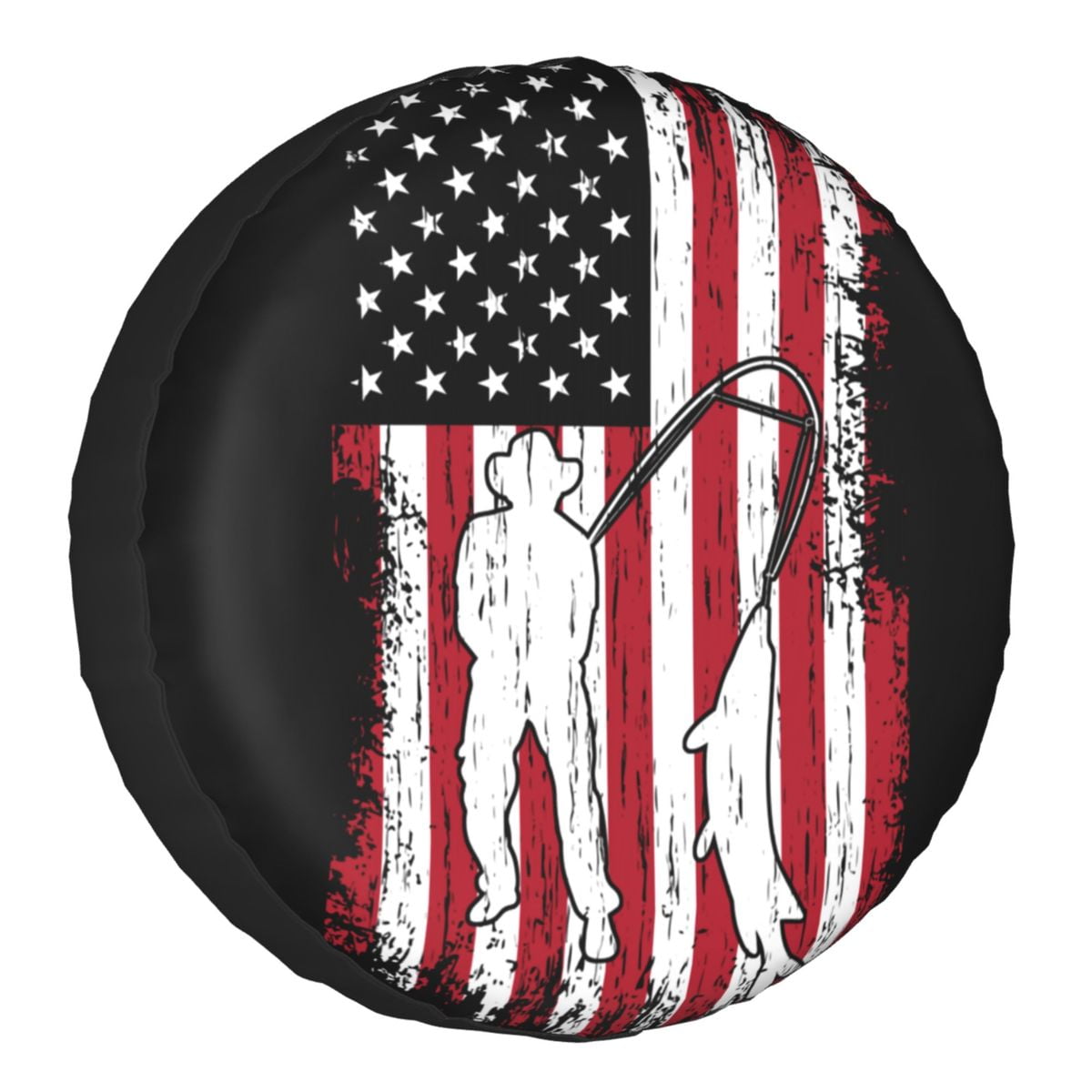 Can't Work Today My Arm Is In A Cast Spare Wheel Tire Cover Funny Fishing For RV SUV Vehicle