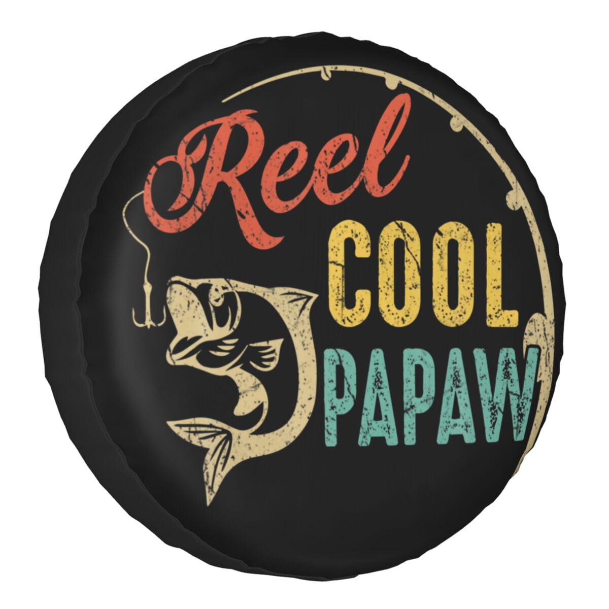 Can't Work Today My Arm Is In A Cast Spare Wheel Tire Cover Funny Fishing For RV SUV Vehicle