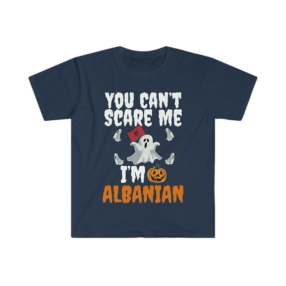 Can't scare I'm Albanian Unisex T-shirt S-3XL Halloween Albania