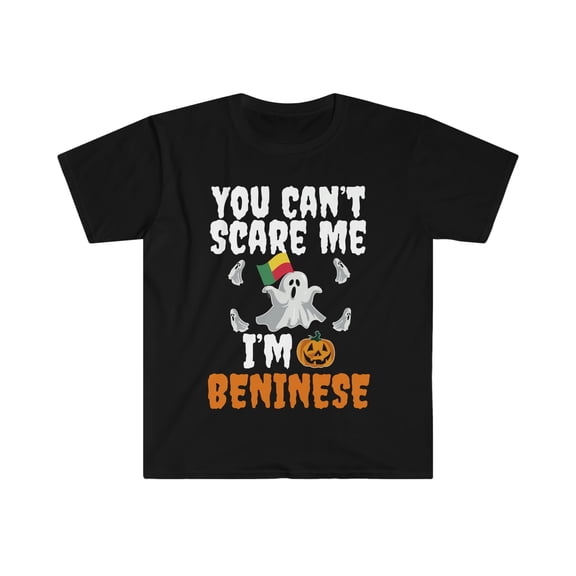 Can't scare I'm Beninese Unisex T-shirt S-3XL Halloween Benin