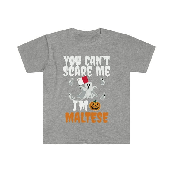 Can't scare I'm Maltese Halloween Unisex T-shirt S-3XL Malta