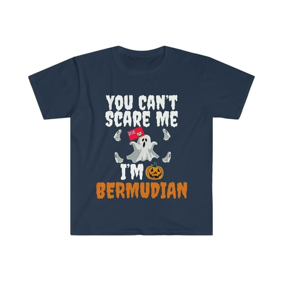 Can't scare me I'm Bermudian Halloween Unisex T-shirt S-3XL Bermuda