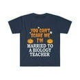 thumbnail image 1 of Can't scare me I'm Married to a Biology Teacher Unisex T-shirt S-3XL, 1 of 2