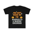 thumbnail image 1 of Can't scare me I'm Married to a Marine engineer Unisex T-shirt S-3XL, 1 of 2