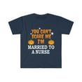thumbnail image 1 of Can't scare me I'm Married to a Nurse Unisex T-shirt S-3XL, 1 of 2