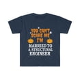 thumbnail image 1 of Can't scare me I'm Married to a Structural engineer Unisex T-shirt S-3XL, 1 of 2