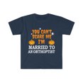 thumbnail image 1 of Can't scare me I'm Married to an Orthoptist Unisex T-shirt S-3XL, 1 of 2