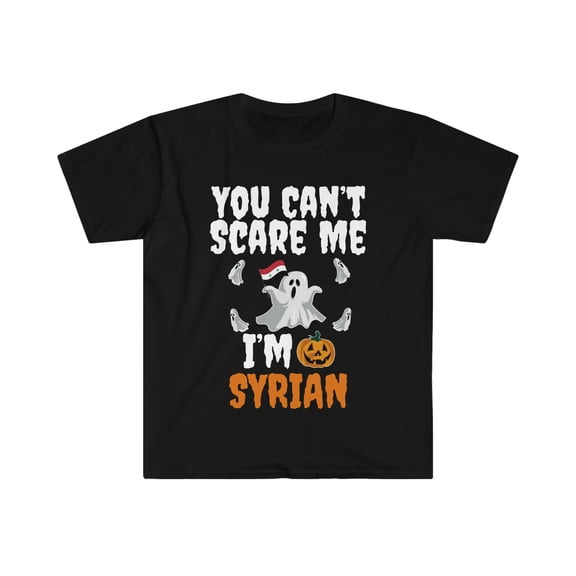 Can't scare me I'm Syrian Unisex T-shirt S-3XL Halloween Syria
