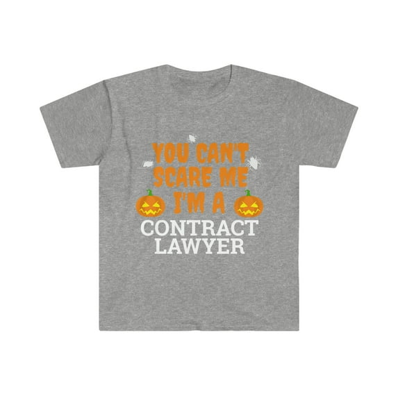 Can't scare me I'm a contract lawyer Unisex T-shirt S-3XL Halloween