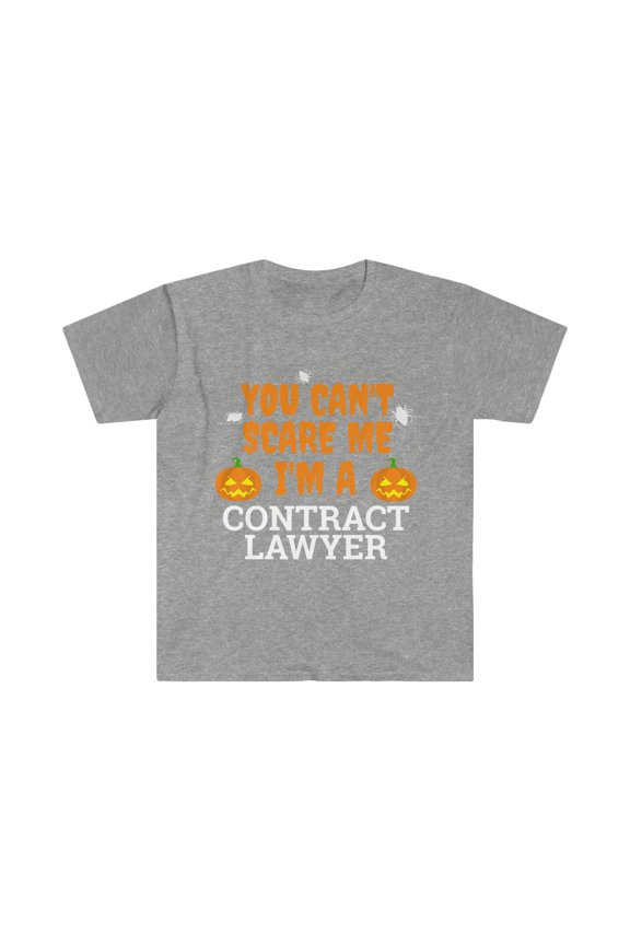 Can't scare me I'm a contract lawyer Unisex T-shirt S-3XL Halloween