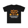 thumbnail image 1 of Can't scare me I'm a geography teacher Unisex T-shirt S-3XL Halloween, 1 of 2