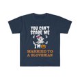 thumbnail image 1 of Can't scare me Married to Slovenian  Unisex Tshirt S-3XL Halloween Slovenia, 1 of 2