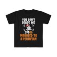 thumbnail image 1 of Can't scare me Married to a Peruvian  Unisex T-shirt S-3XL Halloween Peru, 1 of 2