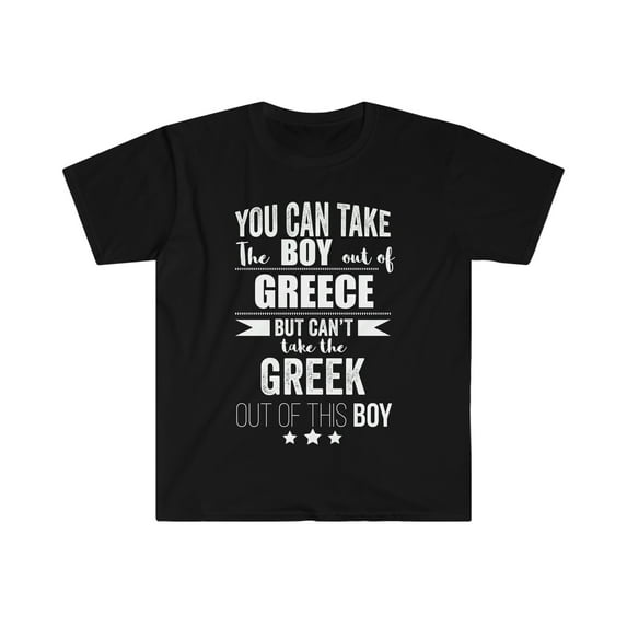 Can't take Greek Pride out of the boy Unisex T-shirt S-3XL Greece Proud