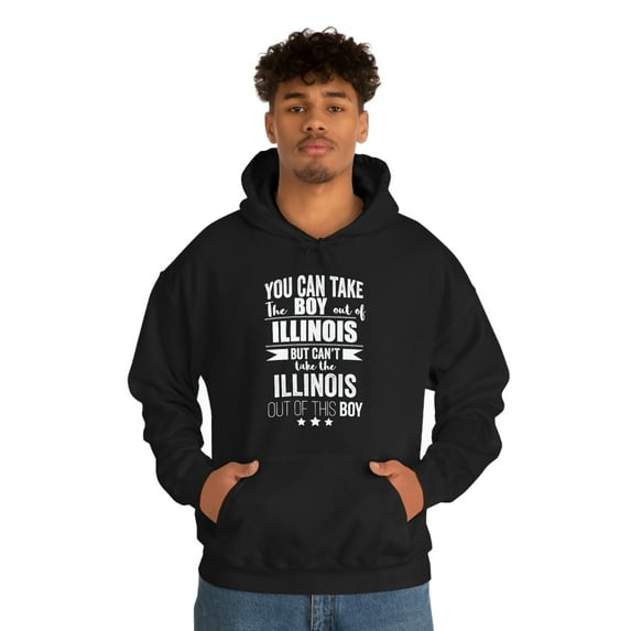 Can't take Illinois Pride out of boy Unisex Hoodie, S-5XL Illinois Proud